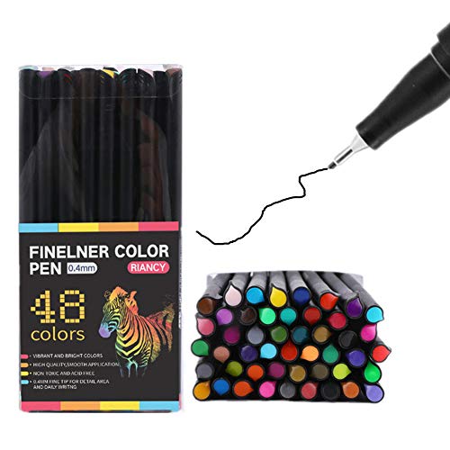 Rysmliuhan Shop Kreidemarker Filzstifte Kinder Colouring Stifte Für Erwachsene Pack Farbe Stifte Für Erwachsene Farbe Stifte Für Kinder Erwachsene Colouring Stifte 48pcs von Rysmliuhan Shop