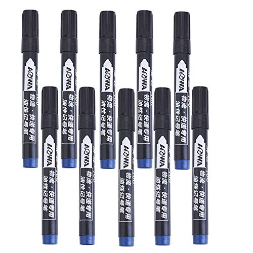 Rysmliuhan Shop Marker Permanent Marker Permanent Marker Stifte Permanent Marker Stift Schwarz Schwarz Marker Stift Marker Stifte Schwarz Schwarz Permanent Marker blue10pcs von Rysmliuhan Shop