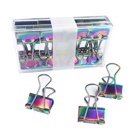 Rysmliuhan Shop Papierklemmen Büroklammern Foldback Clips Clamp Binder Clip Große Papier Clips Mini Bulldog Clips Clips Schreibwaren Büroklammern Bulldog Clip von Rysmliuhan Shop