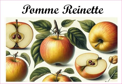 Pomme-Reinette Etiketten aus Vinyl für Konserven, 52 x 75 mm, 12 Stück, selbstgemachte Marmelade von S A F I R M E S