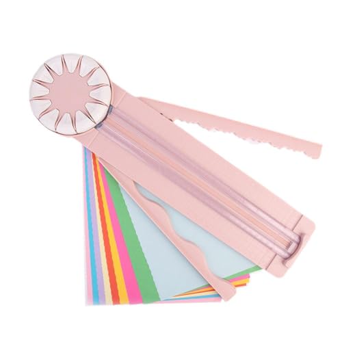 S-JIANG 12 in 1 Rotary Paper Trimmer Guillotine Paper Trimmer Dial 360° Rotierender Klingenkopf Scrapbooking Werkzeug Geeignet für Cardstock Coupons Etiketten Schneidewerkzeug von S-JIANG