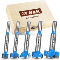 S&R Holzbohrer-Set, 5-tlg.: 15, 20, 25, 30, 35 mm von S&R