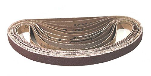 240 Stück Schleifbänder | 13 x 457mm | Schleifband Set | je 40 x Korn 40-60-80-120-180-240 | für Powerfeile | Zum Schleifen, Feilen, Schärfen und Entrosten | Gewebe-Schleifbänder von S&S-Shop