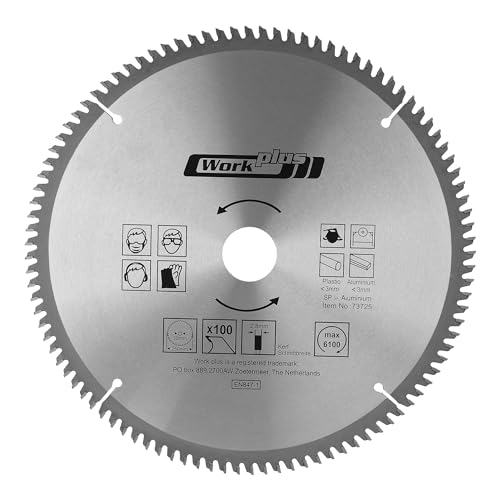 HM Kreissägeblatt | Ø 160-400mm wählbar | für Aluminium & Kunststoff | 30mm Bohrung | für Handkreissäge, Tischkreissäge, Kappsäge & Holzsäge (Ø 250 mm - 100 Zähne) von S&S-Shop