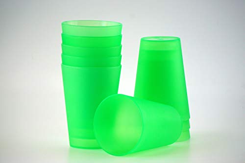 S&S-Shop 1 Trinkbecher 0,4 l - verschiedene Farben/Partybecher/Becher/Mehrwegtrinkbecher (grün) von S&S-Shop