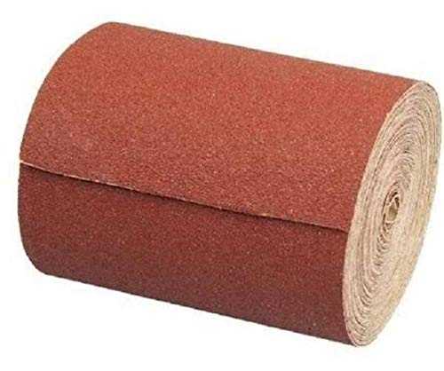 Schleifpapierrolle, 115 mm x 10 m, Korn 120, zum Schleifen von Holz und Kunststoff, für Handschleifer & Schleifblock Schleifpapier Schmirgelpapier von S&S-Shop