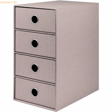 2 x S.O.H.O. Schubladenbox Taupe 4 Schübe (BxHxT): 17,5x32x25cm von S.O.H.O.