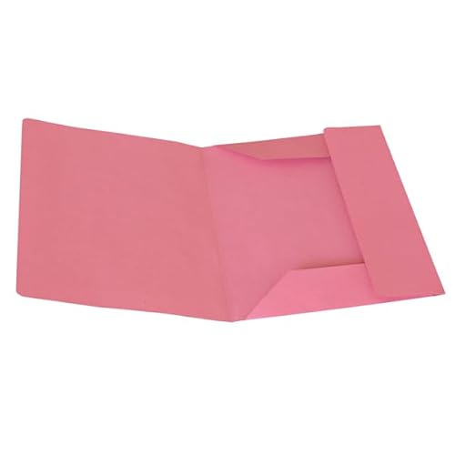 S72 Dokumentenmappe mit 3 Klappen, 200 g, Rosa, Packung mit 50 Stück, Größe 330 mm x 250 mm von S72