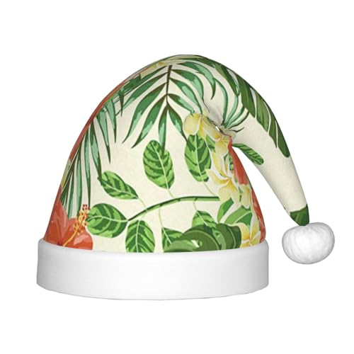 Hojas Tropicales Weihnachts-Stirnband mit Y-Blumen-Aufdruck, Unisex, Weihnachtsmann-Kleidung, Weihnachtszubehör, Urlaubszeit von SAAKE