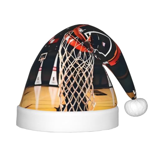 Weihnachts-Stirnband mit Basketball-Aufdruck, Unisex, Weihnachtsmann-Kleidung, Weihnachtszubehör, Urlaubszeit von SAAKE