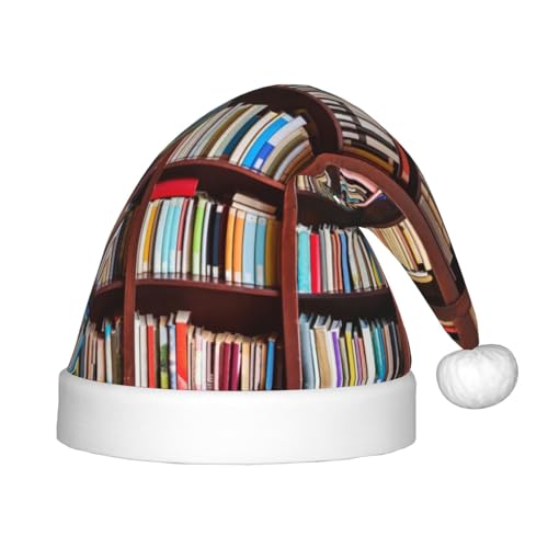 Weihnachts-Stirnband mit Bücher-Druck, Unisex, Weihnachtsmann-Kleidung, Weihnachtszubehör, Urlaubszeit von SAAKE