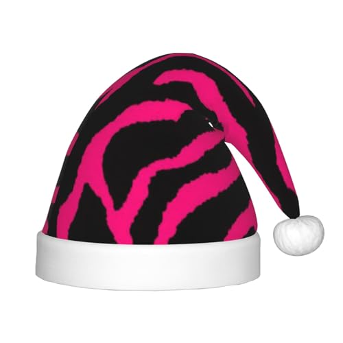 Weihnachts-Stirnband mit Zebra-Tiger-Leopardenmuster, roter Druck, Unisex, Weihnachtsmann-Kleidung, Weihnachtszubehör, Urlaubszeit von SAAKE