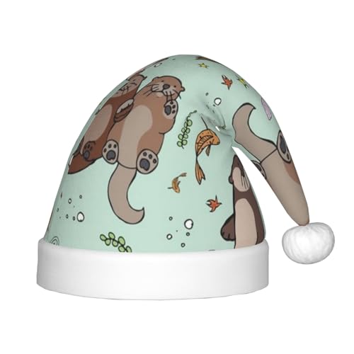 Weihnachts-Stirnband mit niedlichem Cartoon-Aufdruck, Unisex, Weihnachtsmann-Kleidung, Weihnachtszubehör, Urlaubszeit von SAAKE