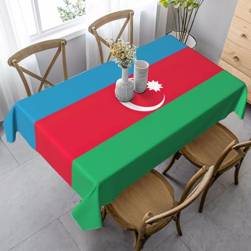 SABFWF Rechteckige Tischdecke mit Flagge von Aserbaidschan, Thanksgiving Tischdecke, dekorative Tischdecke von SABFWF