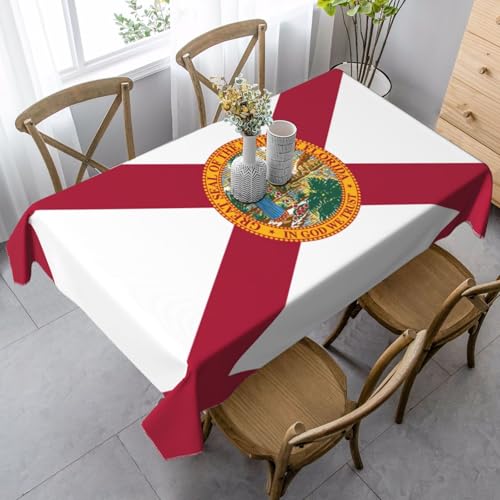 SABFWF Rechteckige Tischdecke mit Florida-Motiv, Thanksgiving-Tischdecke, dekorative Tischdecke von SABFWF