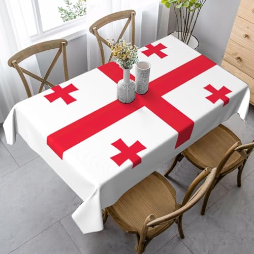 SABFWF Rechteckige Tischdecke mit Georgia-Aufdruck, Thanksgiving-Tischdecke, dekorative Tischdecke von SABFWF