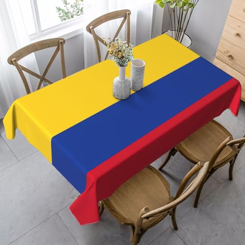 SABFWF Rechteckige Tischdecke mit Kolumbien-Motiv, Thanksgiving-Tischdecke, dekorative Tischdecke von SABFWF