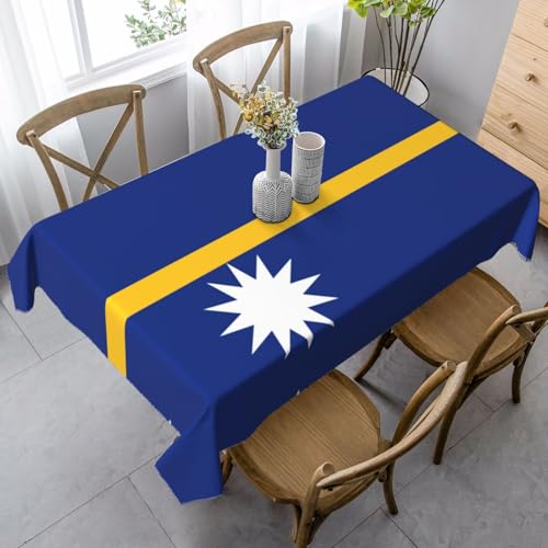 SABFWF Rechteckige Tischdecke mit Nauru-Motiv, Thanksgiving-Tischdecke, dekorative Tischdecke von SABFWF