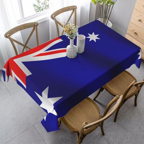 SABFWF Rechteckige Tischdecke mit australischer Flagge, Erntedankfest, dekorative Tischdecke von SABFWF