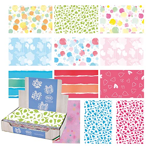 Box 100fg Geschenkpapier Satin Frühling 70 x 100 cm SADOCH von SADOCH