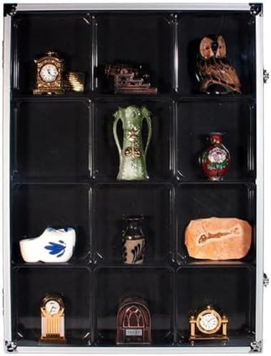 Sammelvitrine mit 12 Fächern: Format ca. 395 x 300 x 45 mm von SAFE