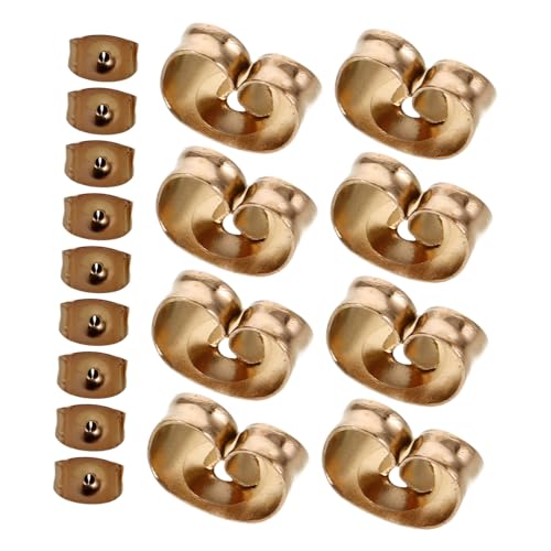 SAFIGLE 100 Stück Ohrstöpsel aus Edelstahl ohrring stecker ohrring verschluss Ohrring Schmuckherstellung sichere Ohrhaken ohrring zubehör selber machen Rostfreier Stahl Rose Gold von SAFIGLE