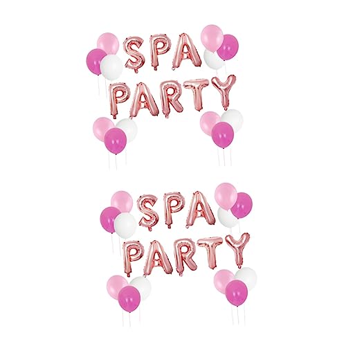 SAFIGLE 2 Sätze À 20 Stk Spa-Ballon Ballongirlande Partyzubehör Motto-Party-Ballon ballon dekoration set balloon decoration set ballon rosa Partydekorationen Ballon für die Party Emulsion von SAFIGLE