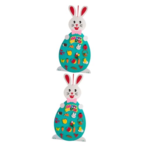 SAFIGLE 2 Stk Ostern Kidcraft-Spielset Spielset für Kinder Geschenke für Kinder Kindergeschenk Kinderspielzeug Spielzeuge Osterspiel-Hängedekoration Osterspielzeug Hase schmücken Anhänger von SAFIGLE