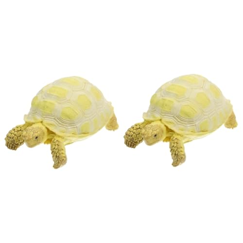 SAFIGLE 2st Schildkröten-Modell Statue Spielzeuge Kleine Tierfiguren Realistische Schildkrötenmodelle Modell Einer Tierfigur Modelltier Gefälschtes Tier Plastik Kind Kleine Tiere von SAFIGLE