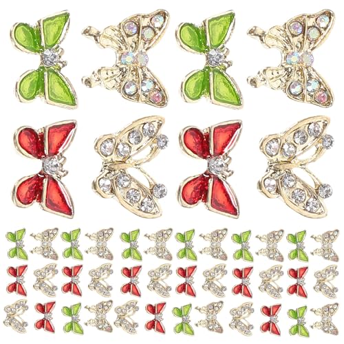 SAFIGLE 40 Stück Nagelcharms Schmetterlings Nageldekorationen Maniküre Zubehör Edle Nail Art Schmucksteine für Nagelgestaltungen und Maniküre Salons SAFIGLE 40 Stück Nagelcharms Schmetterlings Nageldekorationen Maniküre Zubehör Edle Nail Art Schmucksteine für Nagelgestaltungen und Maniküre Salons von SAFIGLE
