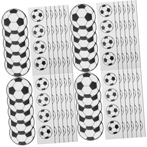 SAFIGLE 400 STK Fußball-Aufkleber geschenksticker Sticker fussballdeko -Fußballaufkleber Aufkleberetiketten Aufkleber für Geschenkverpackungen abnehmbare Fußballaufkleber von SAFIGLE