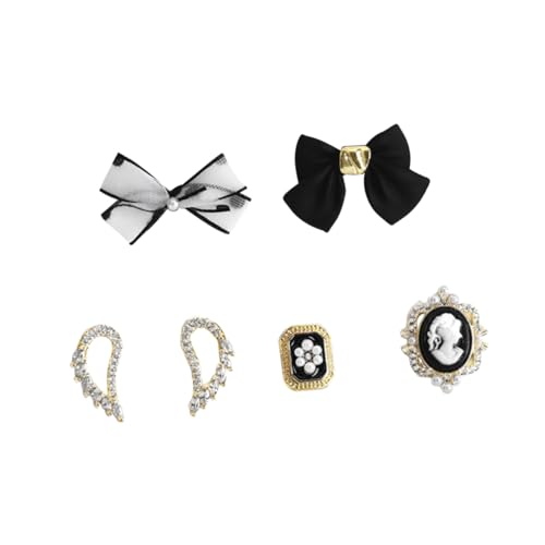 SAFIGLE 6 Stück Bowknot-Schmuck weihnachtsdeko Nagel-Charm-Schleifen Bowknot-Aufkleber Nagel Charms Legierung SAFIGLE 6 Stück Bowknot-Schmuck weihnachtsdeko Nagel-Charm-Schleifen Bowknot-Aufkleber Nagel Charms Legierung von SAFIGLE