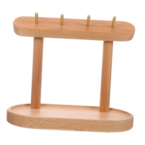 SAFIGLE aus Holz für Schlüssel Tisch-Schlüsselbrett Ringablage für Schmuck handyhalter entryway furniture entrance furniture Schlüsselablage Schlüsselhalterung Beige von SAFIGLE