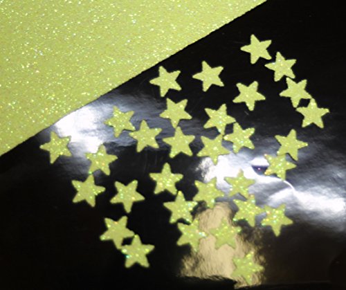 SAFIRMES 30 Sterne leuchtend gelb 1 cm Flex zum Aufbügeln Glitter Yellow Neon SAFIRMES 30 Sterne leuchtend gelb 1 cm Flex zum Aufbügeln Glitter Yellow Neon von SAFIRMES