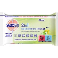 SAGROTAN® Desinfektionstücher 2in1 1-lagig weiß, 1 St. von SAGROTAN®