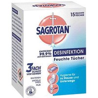 SAGROTAN® Desinfektionstücher DESINFEKTION 1-lagig weiß, 15 St. von SAGROTAN®