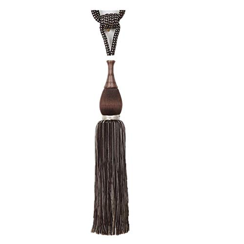 SAJMAKUWLA Tassel Cord Curtain, 2 Stück Vorhang-Zubehör, handgefertigter Vorhang-Hängeball, Quastenband/9(15) von SAJMAKUWLA