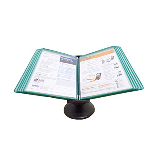 SAJMAKUWLA Wall Mounted Document Holder,Wall Mounted File HOL Tisch- oder wandmontierter Präsentationsständer mit Einstellbarer Neigung(Green) von SAJMAKUWLA