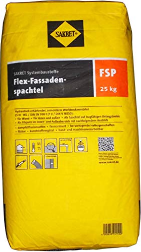 25 Kg SAKRET Flex-Fassaden-Spachtel FSP 0-1mm von Sakret