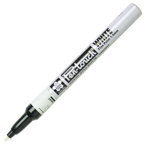 Sakura Pen-Touch WEISS (#50), FEIN 1.0mm, Permanent-Marker, 1 Stück von SAKURA