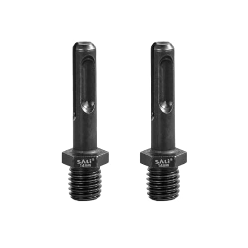 SALI 2 Stück Adapter M14 Gewinde auf SDS PLUS Schaft für Fliesenbohrer Bohrkrone Adapter für Bohrmaschine M14 Gewinde Bohrfutter von SALI