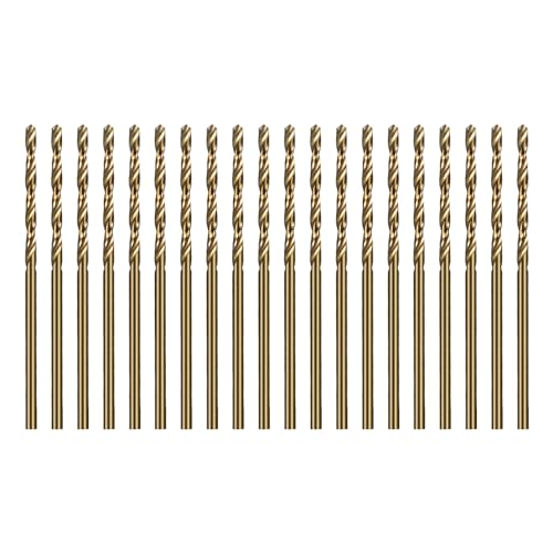 SALI 20 Stücke M35 HSS Cobalt Bohrer Set mit Spiralbohrer 1.5mm HSS-Co Stahlbohrer Eisenbohrer Metallbohrer Set für Holz, Metall, Kunststoff, Aluminium, Hartplastik, Edelstahl von SALI