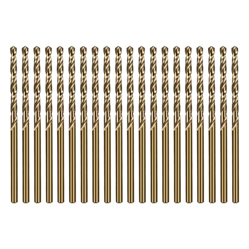 SALI 20 Stücke M35 HSS Cobalt Bohrer Set mit Spiralbohrer 2.5mm HSS-Co Stahlbohrer Eisenbohrer Metallbohrer Set für Holz, Metall, Kunststoff, Aluminium, Hartplastik, Edelstahl von SALI