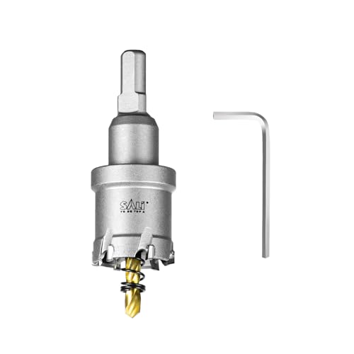 SALI Lochsäge Hartmetall-Bohrer TCT-Metall Lochsäge Bohrer TCT-Bohrer-Lochsägen mit Titanbeschichteter Zentrierbohrer Ideal für Löchern in Edelstahl, Eisen, Legierung, Holz, Kunststoff (Ø 30 mm) von SALI