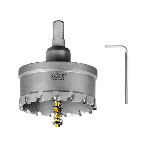 SALI Lochsäge Hartmetall-Bohrer TCT-Metall Lochsäge Bohrer TCT-Bohrer-Lochsägen mit Titanbeschichteter Zentrierbohrer Ideal für Löchern in Edelstahl, Eisen, Legierung, Holz, Kunststoff (Ø 68 mm) von SALI