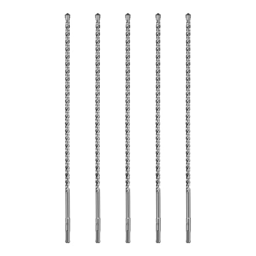 SALI SDS Plus Bohrer Set 10x460mm 5 tlg. Hammerbohrer Set Betonbohrer mit 4 Hartmetall Spitze Präzises & Schnelles Bohren in Beton Zubehör Bohrhammer Steinbohrer für Stahlbeton,Naturstein,Ziegelmauer von SALI