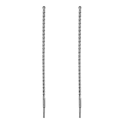 SALI SDS Plus Bohrer Set 14x600mm 2tlg. Hammerbohrer Set Betonbohrer mit 4 Hartmetall Spitze Präzises und Schnelles Bohren in Beton Zubehör Bohrhammer Steinbohrer Lang für Stahlbeton,Mauerwerk Ziegel von SALI