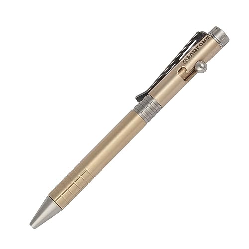 SAMFUNG Messing Kugelschreiber Taschenroller Signature Pen mit schwarzer Tinte Nachfüllung für Schreibwaren Geschenk Büro Business von SAMFUNG