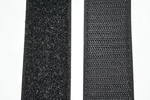 SAN Klettband schwarz 10 cm breit je 20 cm Klettverschluss Hakenband und Flauschband Gp 14,95 €/m von SAN