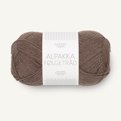 SANDNES GARN Alpakka Følgetråd - Farbe: Eikenøtt (3161) - 50 g/ca. 400 m Wolle von Sandnes Garn